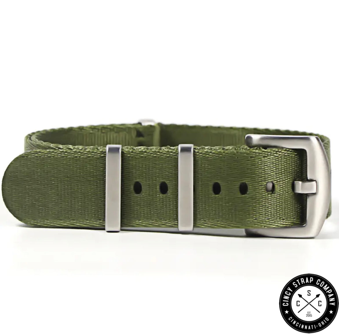 20mm OD Green "SB" Seat Belt strap