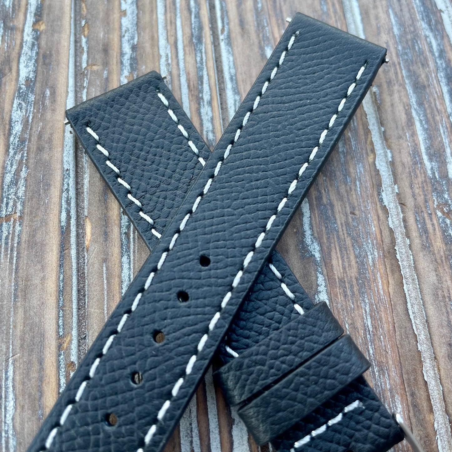 Premium Epsom style leather straps