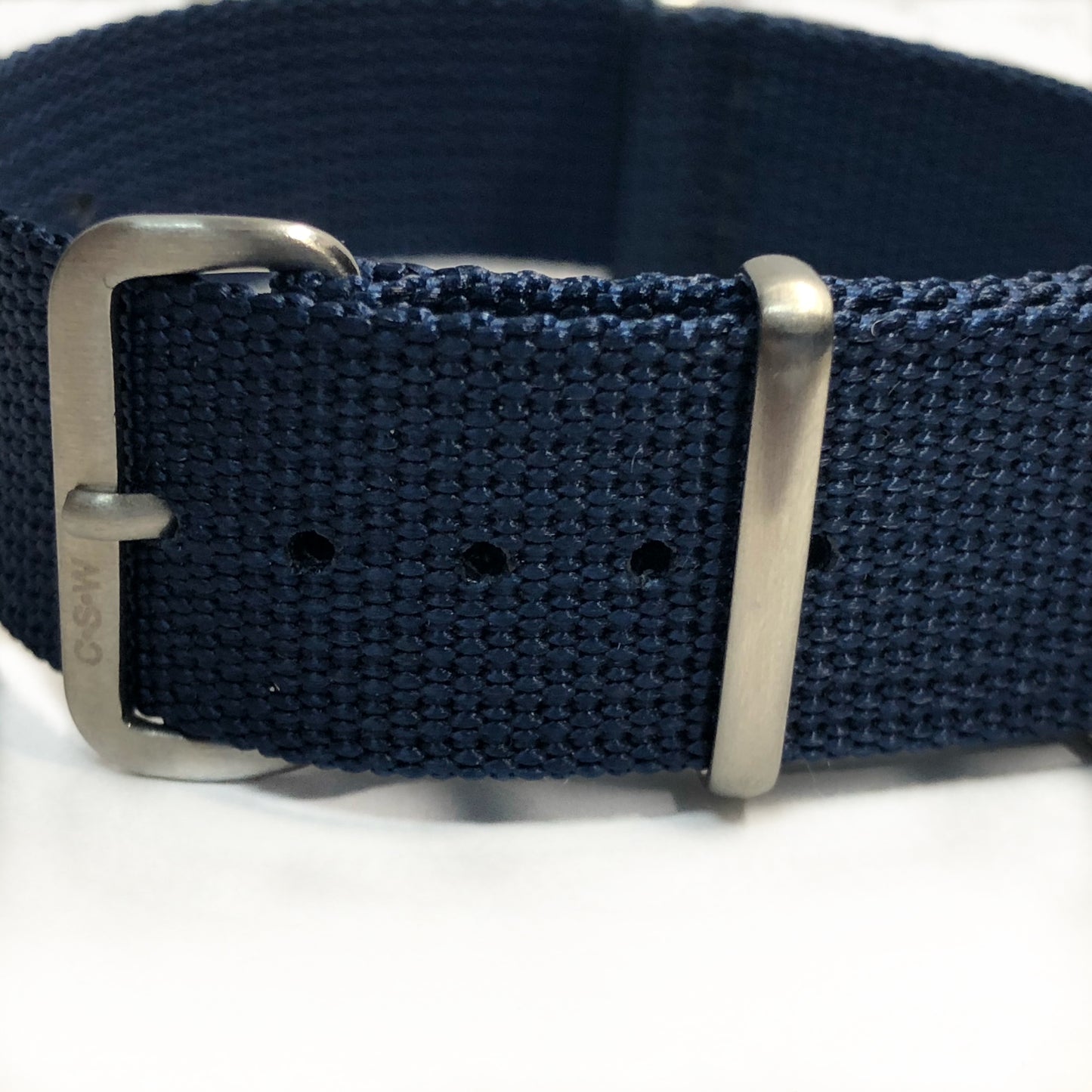 20mm Navy Blue waffle Nylon strap