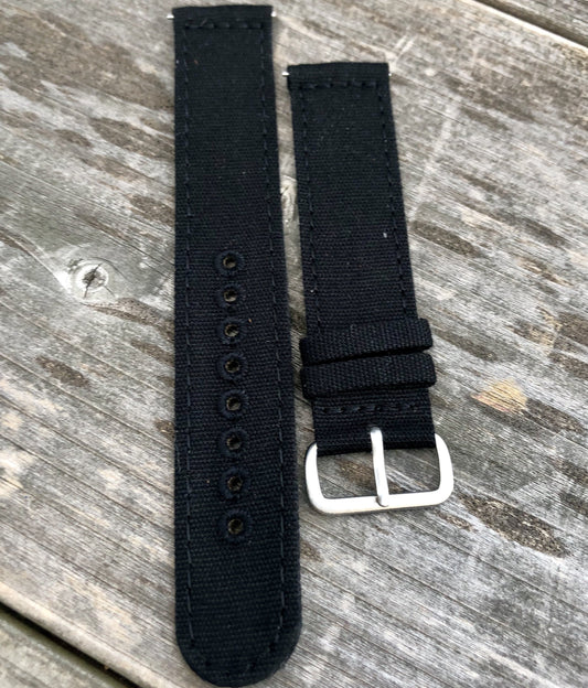 Black Canvas Strap