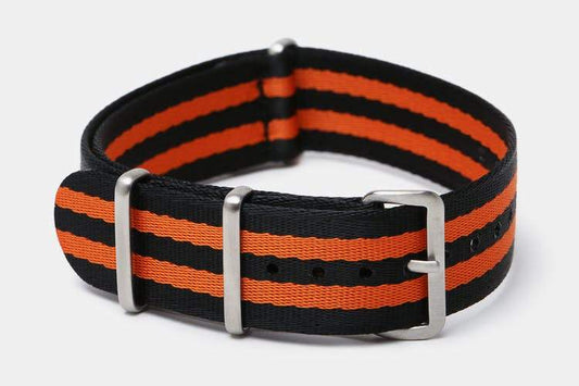 Black & Orange Bond "SB" Seat Belt strap