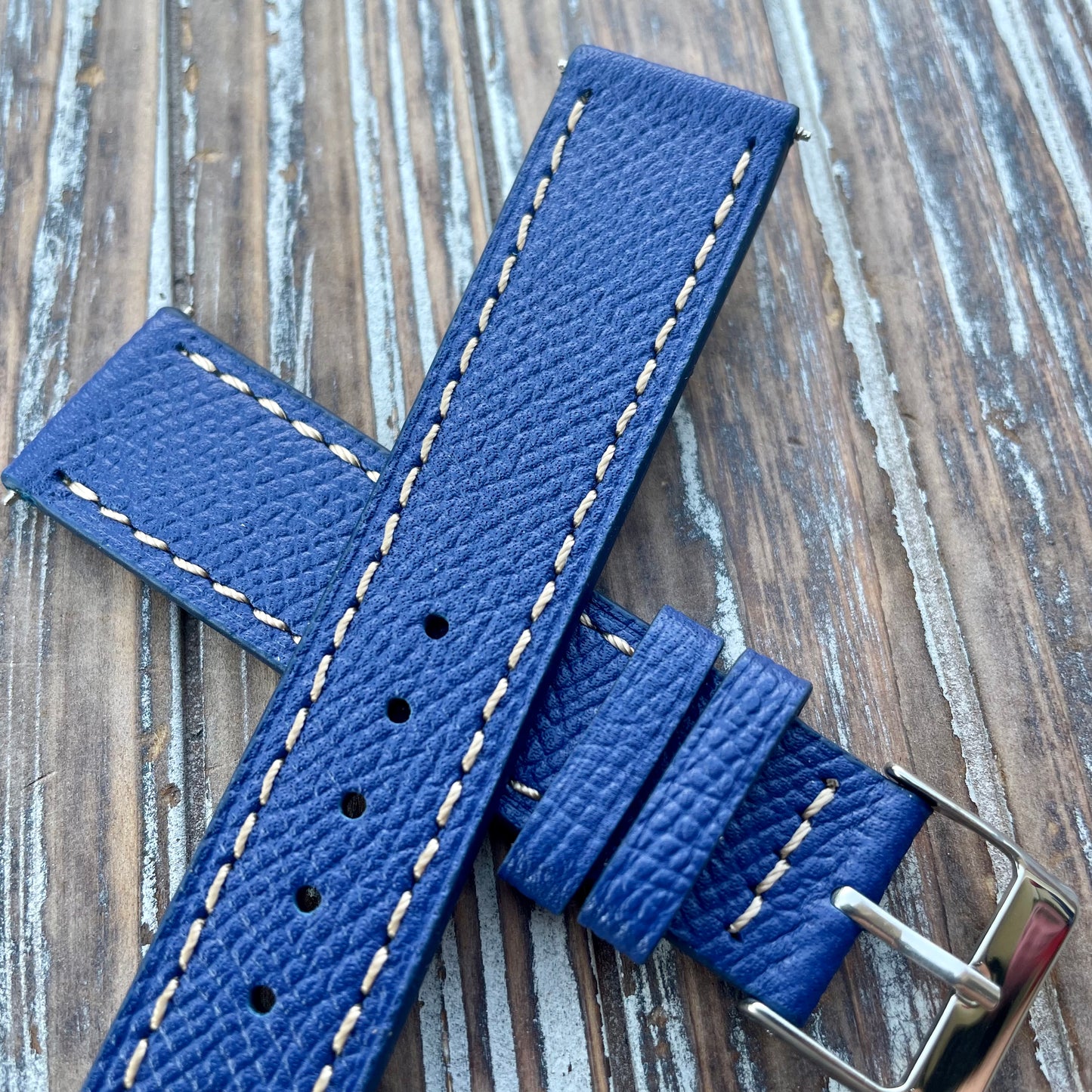 Premium Epsom style leather straps