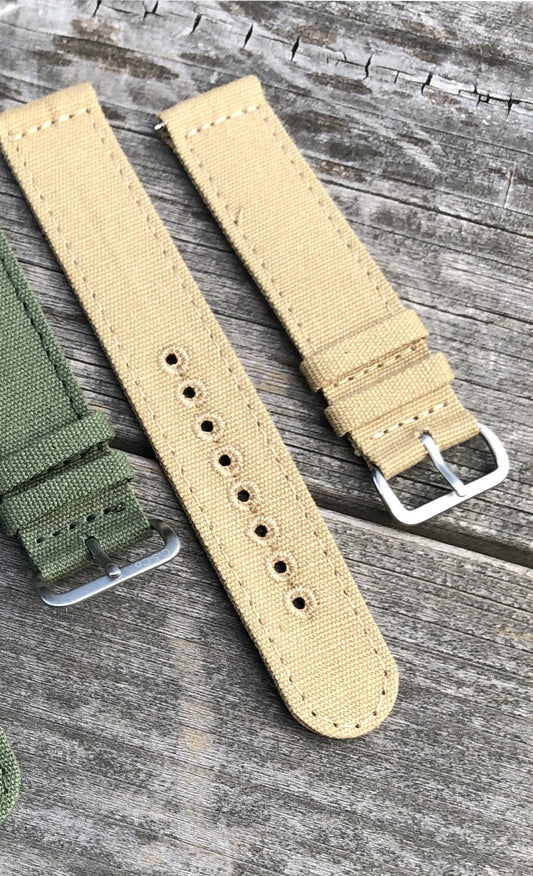 Khaki Canvas Strap