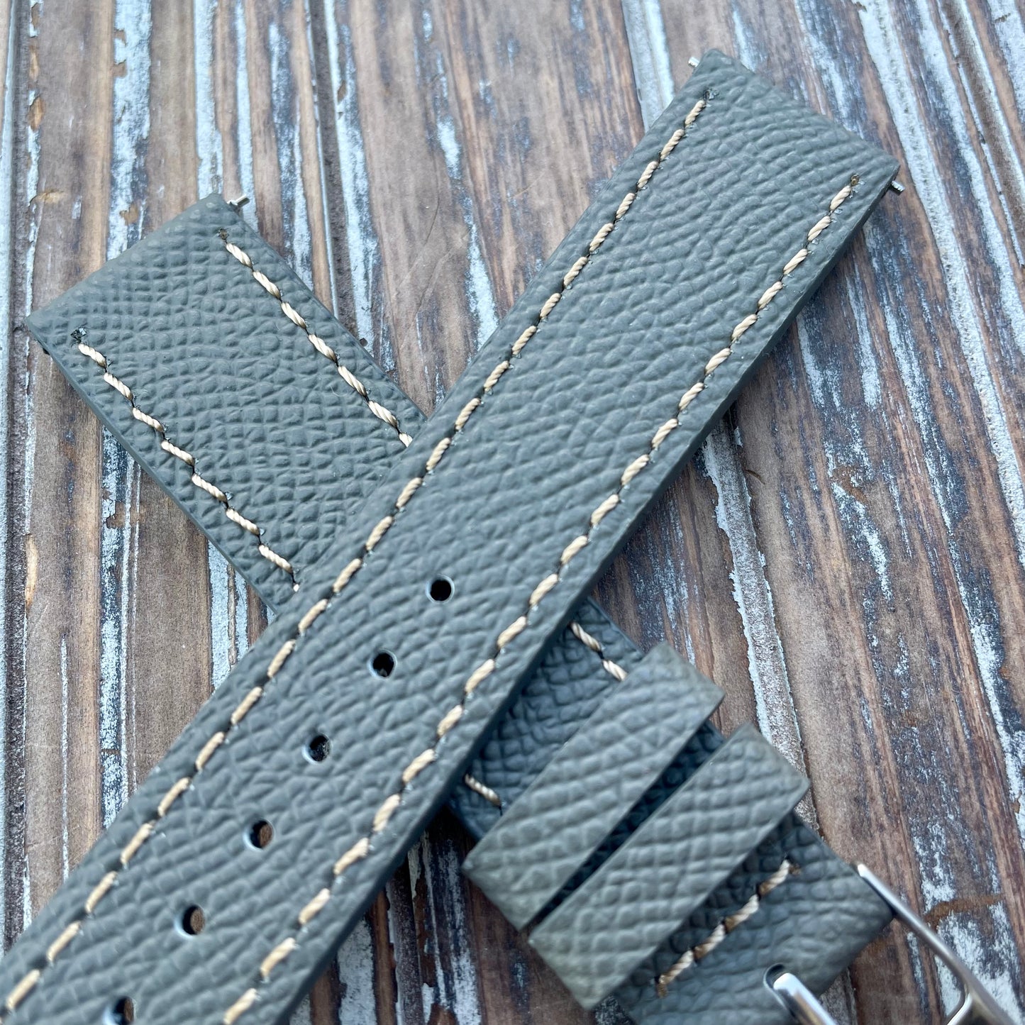 Premium Epsom style leather straps