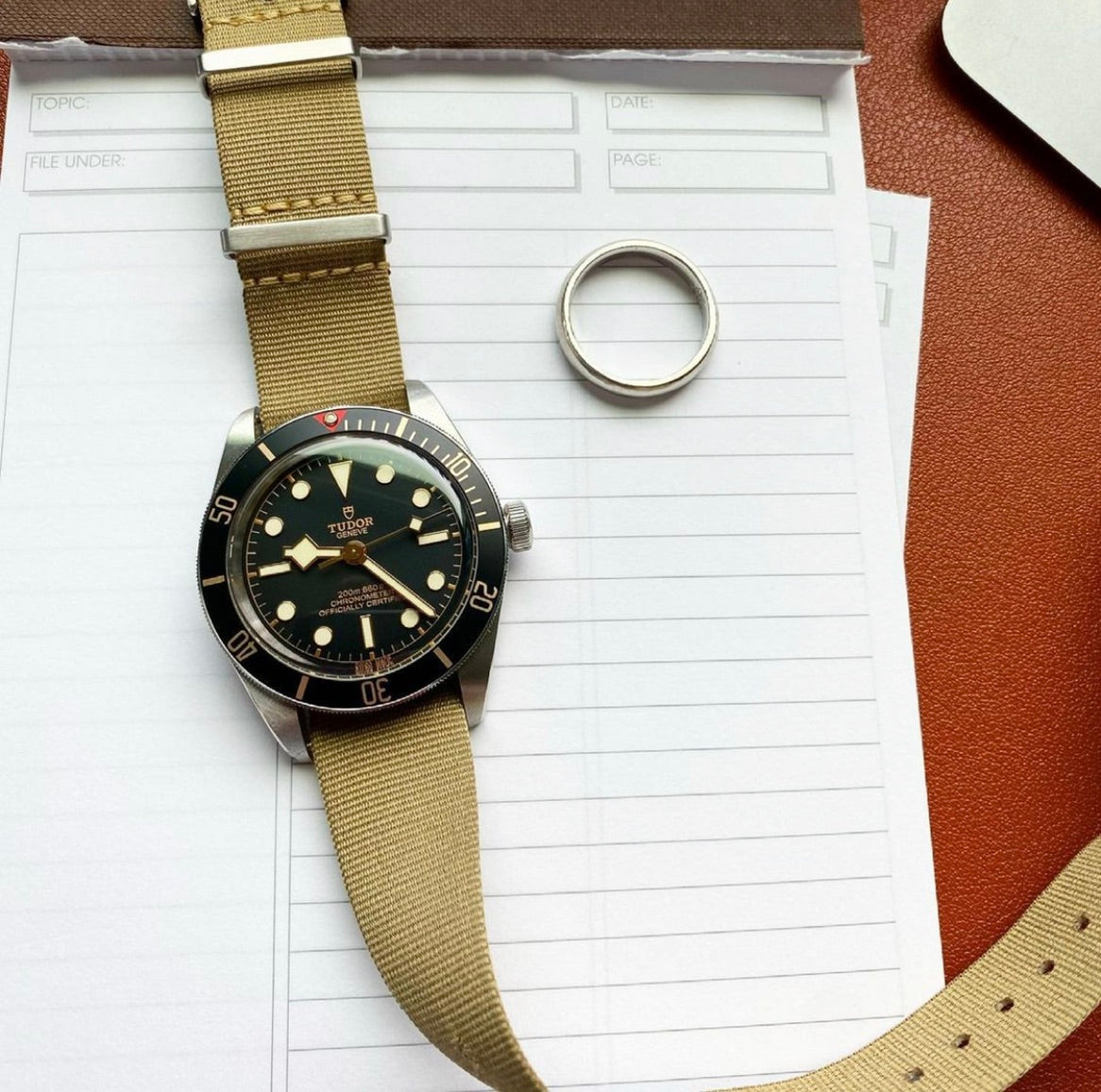 "SF2" Vintage Military Nylon Strap