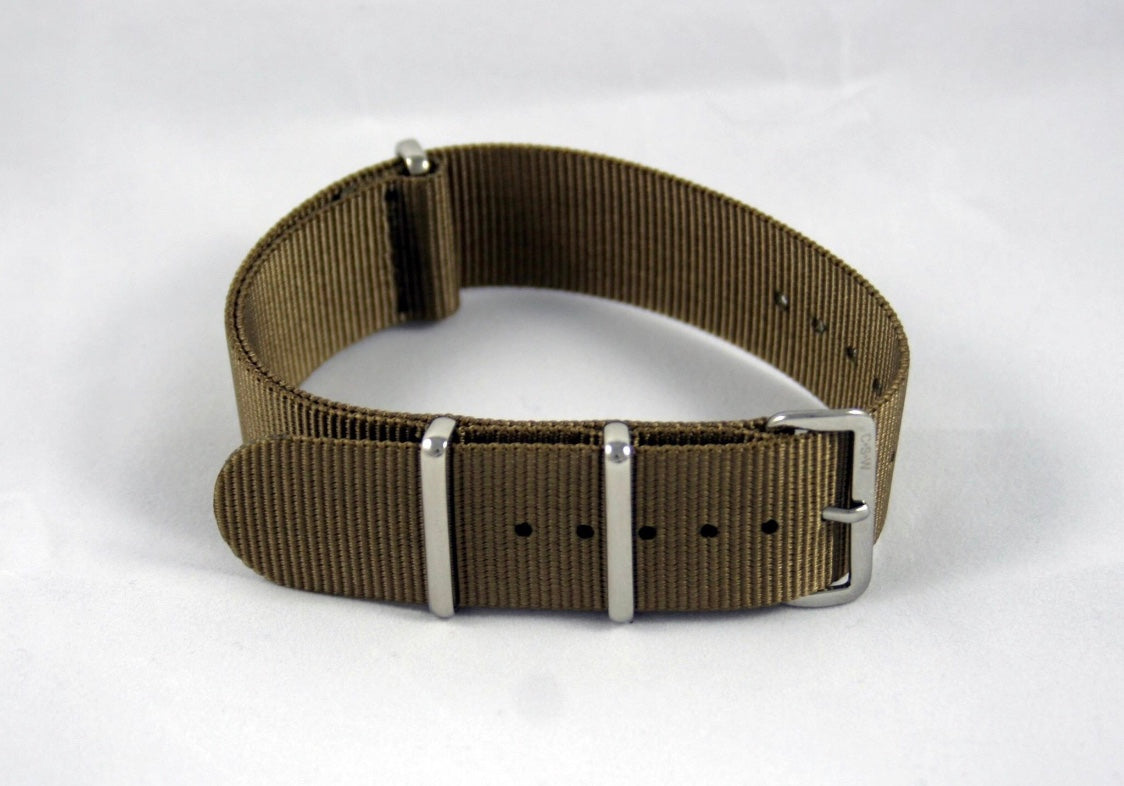 "Desert Sand" Khaki Premium Nylon Strap