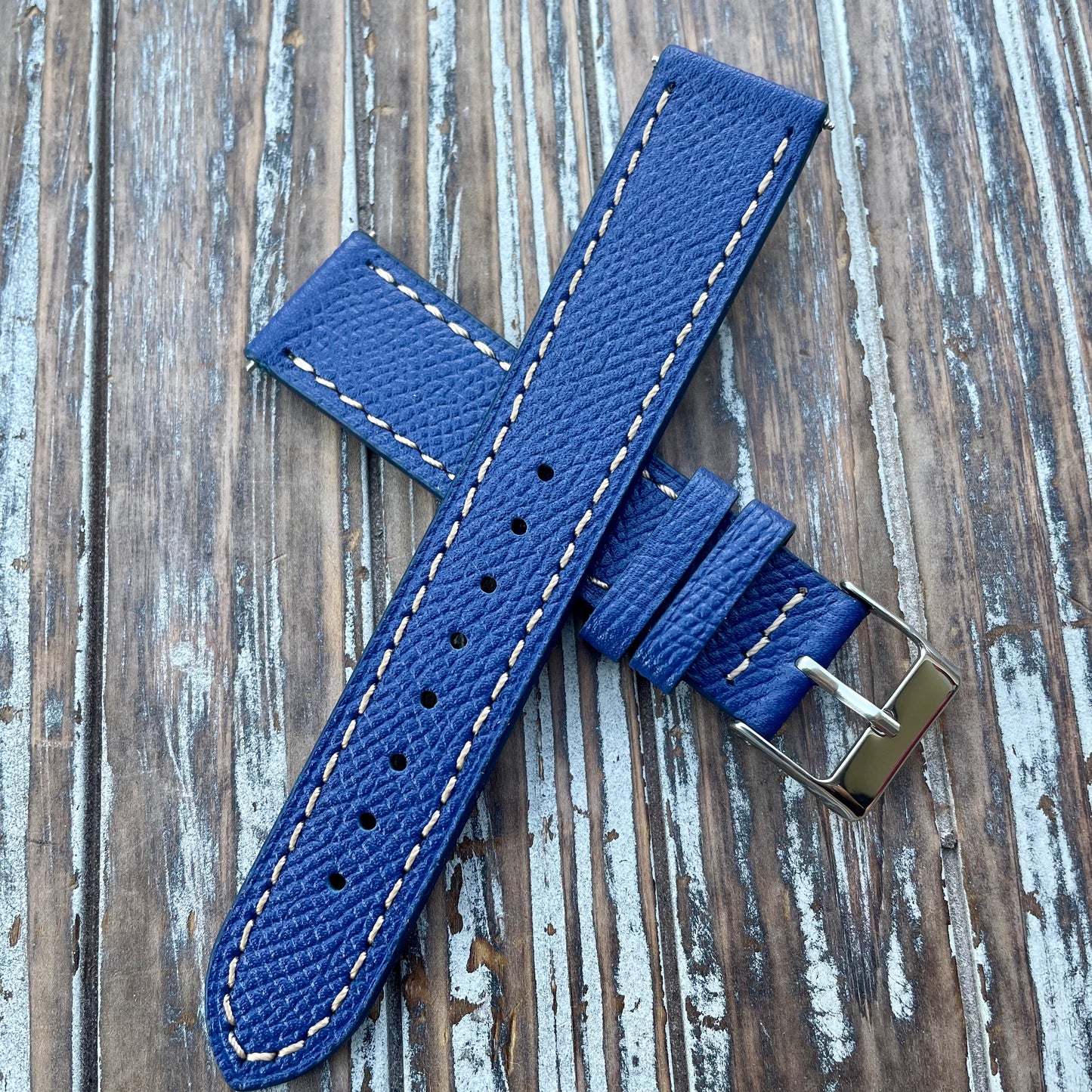 Premium Epsom style leather straps