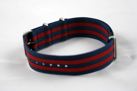 Navy/Red Bond Premium Nylon Strap