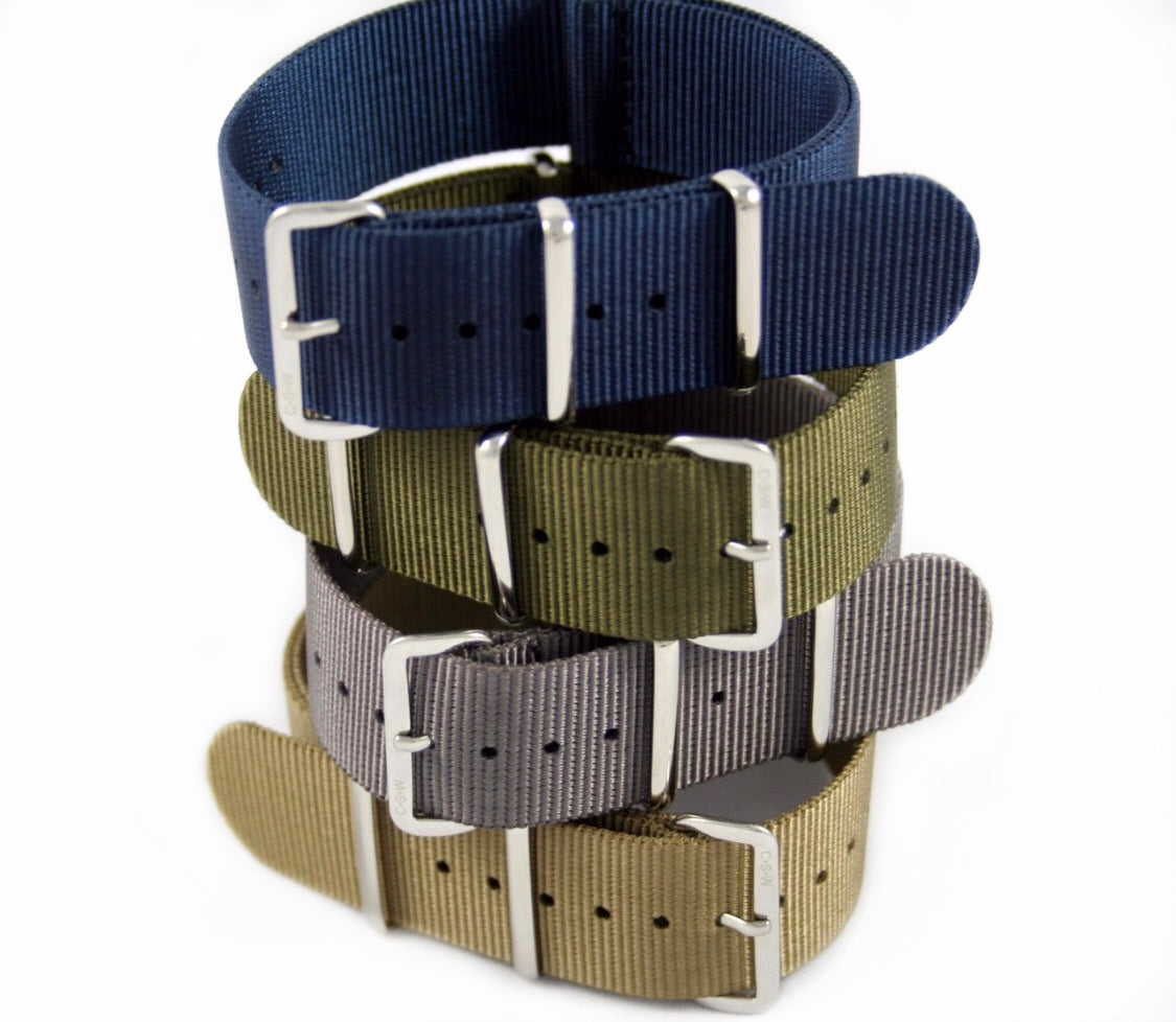 18mm Navy Blue Premium Nylon Strap