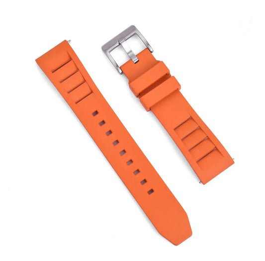 Modern diver style FKM rubber quick release strap